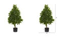 Nearly Natural 3' Sweet Bay Topiary Artificial Tree